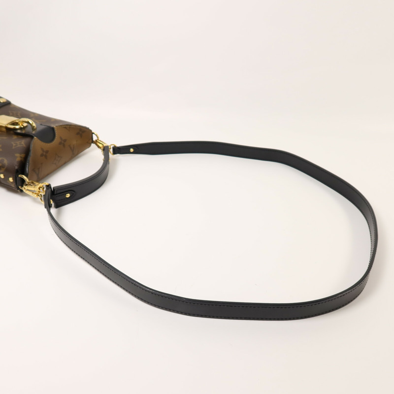 LOUIS VUITTON Monogram Reverse Bento Box BB金扣手挽肩背兩用袋-7