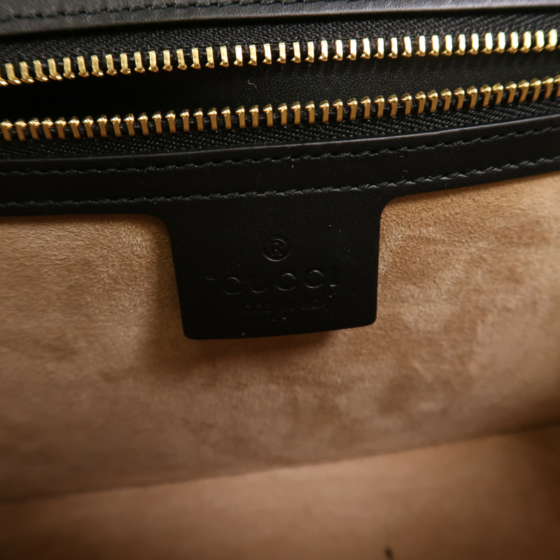 GUCCI 牛皮皮革Sylvie金扣肩背袋-5