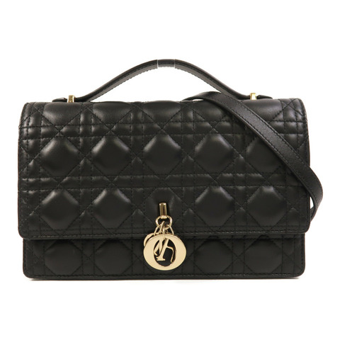 Dior 羊皮皮革My Dior Top Handle Bag金扣手挽肩背兩用袋