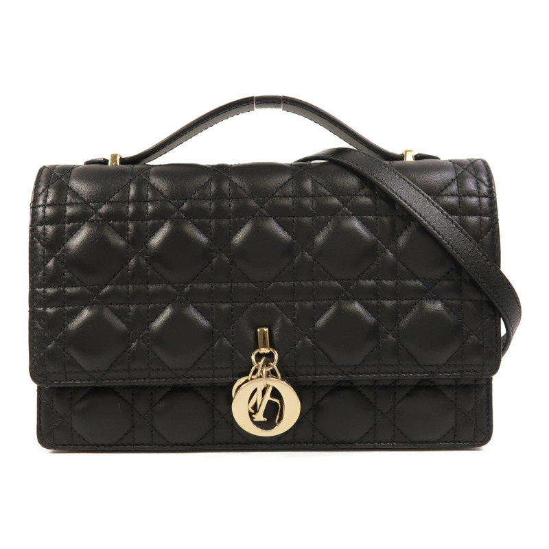 Dior 羊皮皮革My Dior Top Handle Bag金扣手挽肩背兩用袋-0