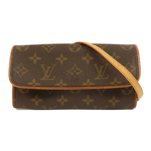 LOUIS VUITTON Monogram Pochette Florentine金扣肩背袋