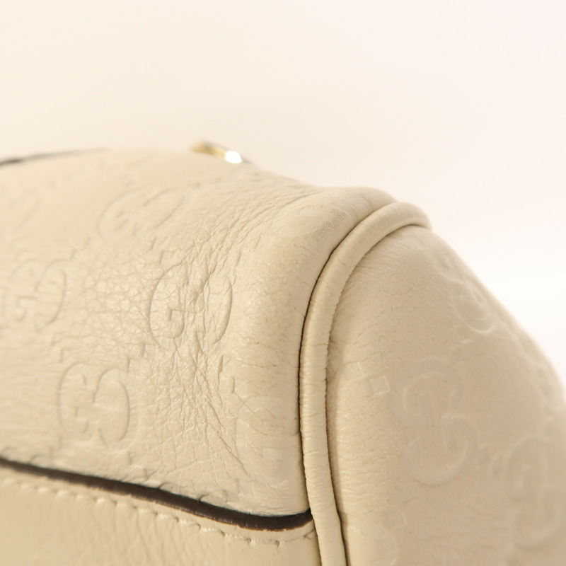 GUCCI 牛皮皮革Hand Bag金扣手挽袋-10