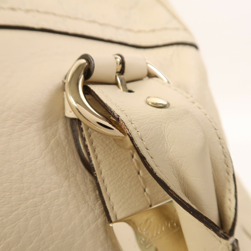 GUCCI 牛皮皮革Hand Bag金扣手挽袋-17