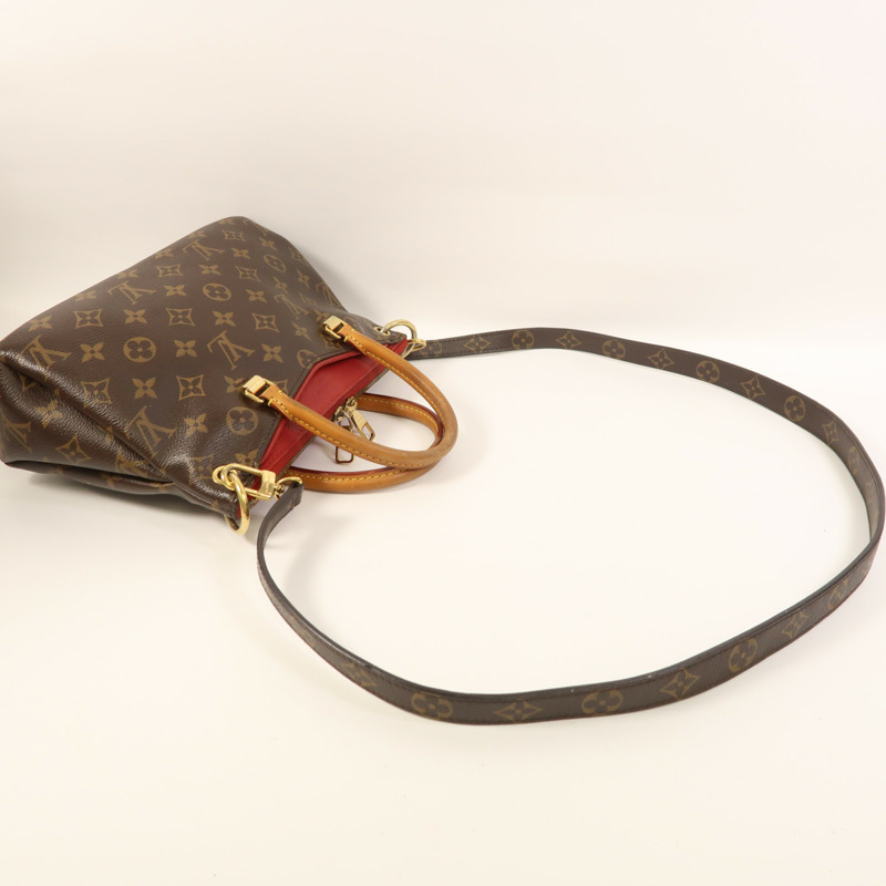 LOUIS VUITTON Monogram Pallas BB金扣手挽肩背兩用袋-9