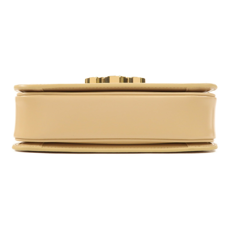 CELINE 牛皮皮革Teen Triomphe金扣肩背袋-3