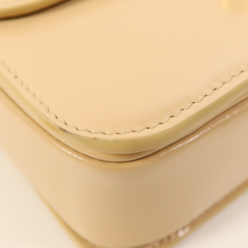 CELINE 牛皮皮革Teen Triomphe金扣肩背袋-11