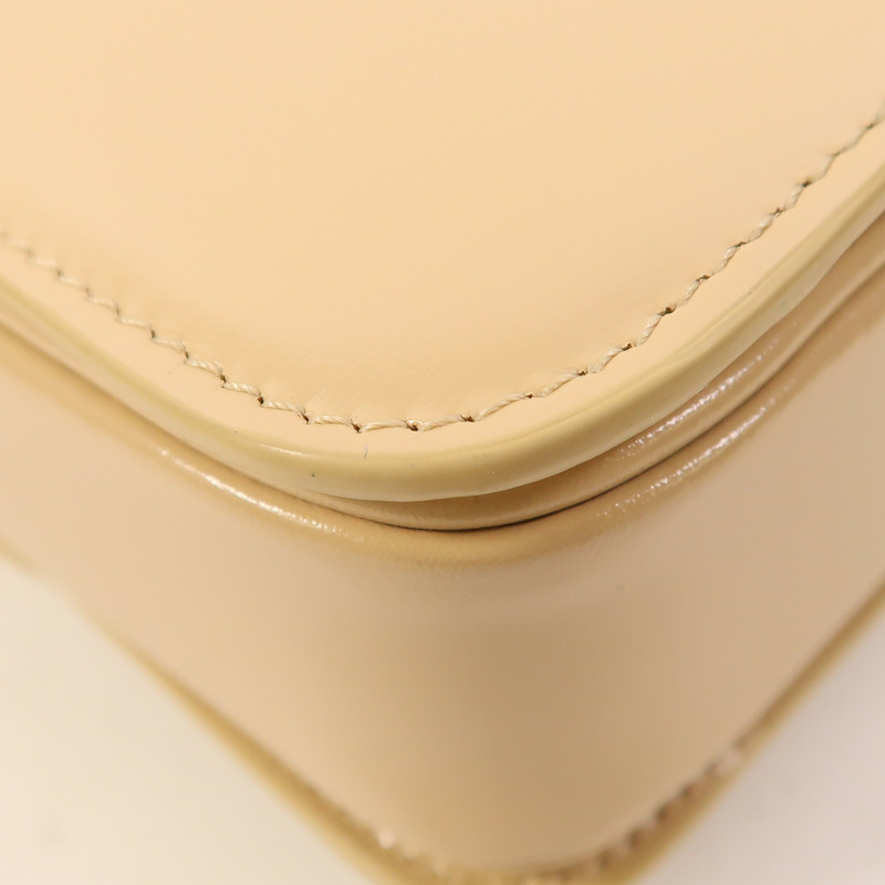 CELINE 牛皮皮革Teen Triomphe金扣肩背袋-13