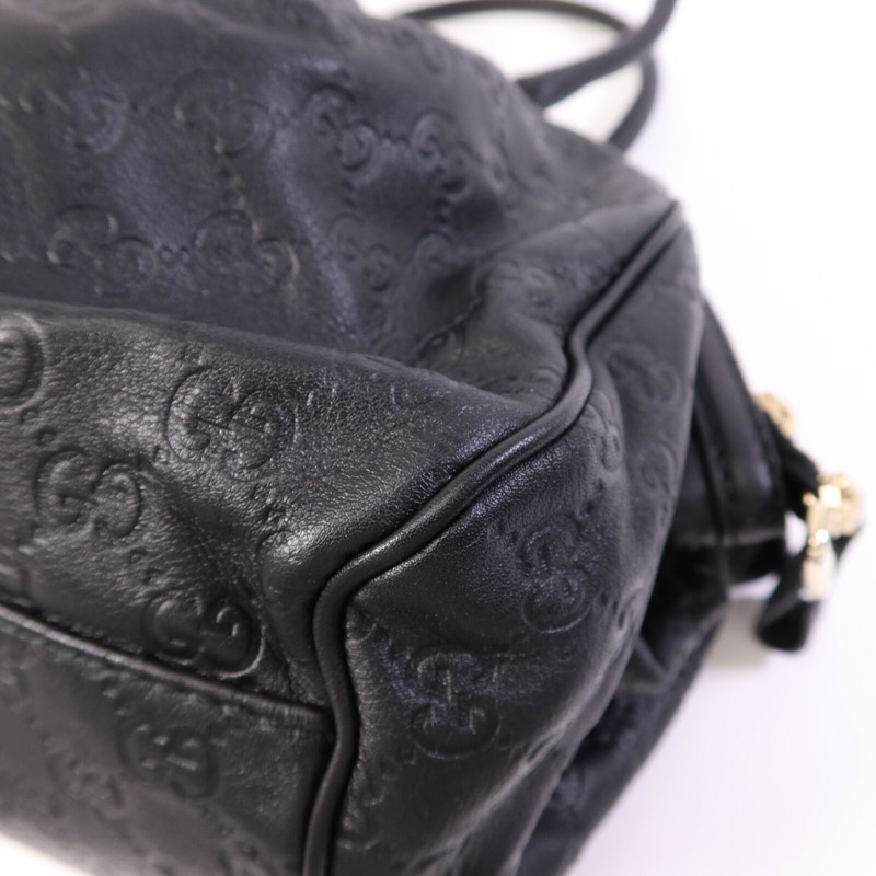 GUCCI 牛皮皮革Sukey Hobo金扣肩背袋-10