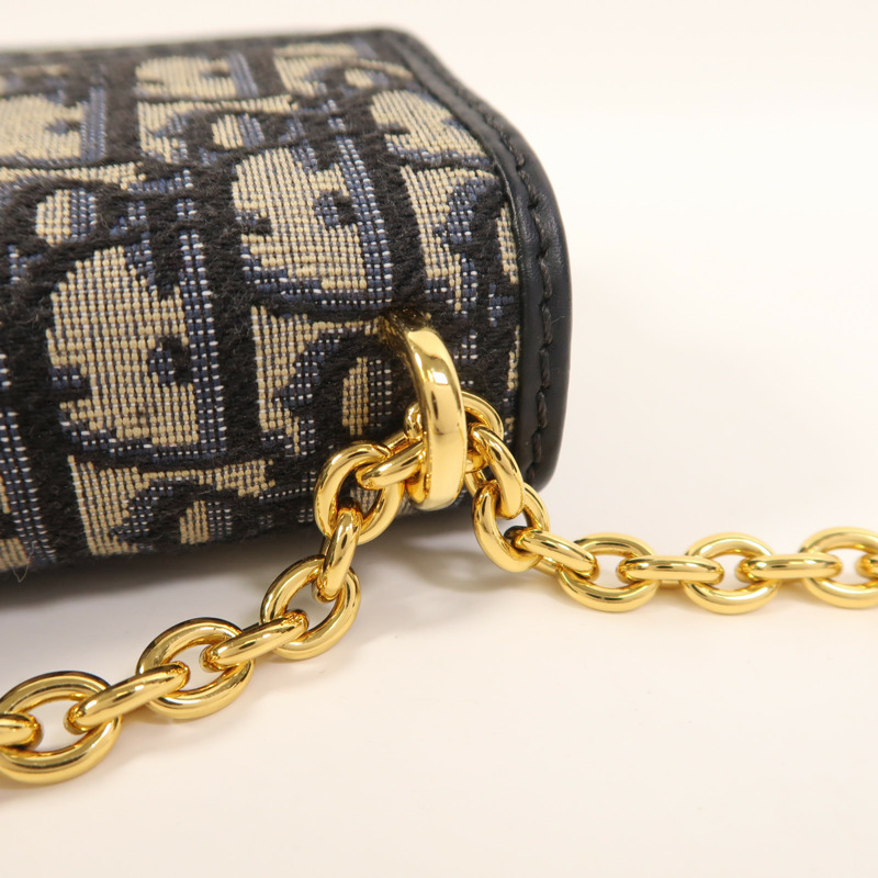 Dior 帆布30 Montaigne金扣鏈帶肩背袋-16