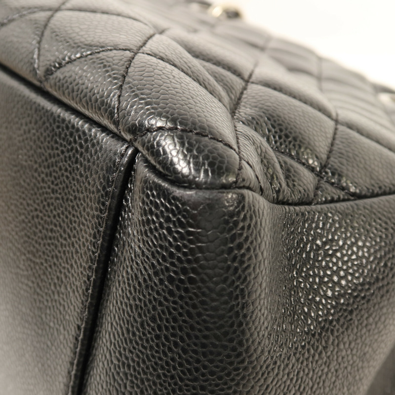 CHANEL 牛皮皮革GST Grand Shopping Tote Bag銀扣鏈帶肩背袋-8