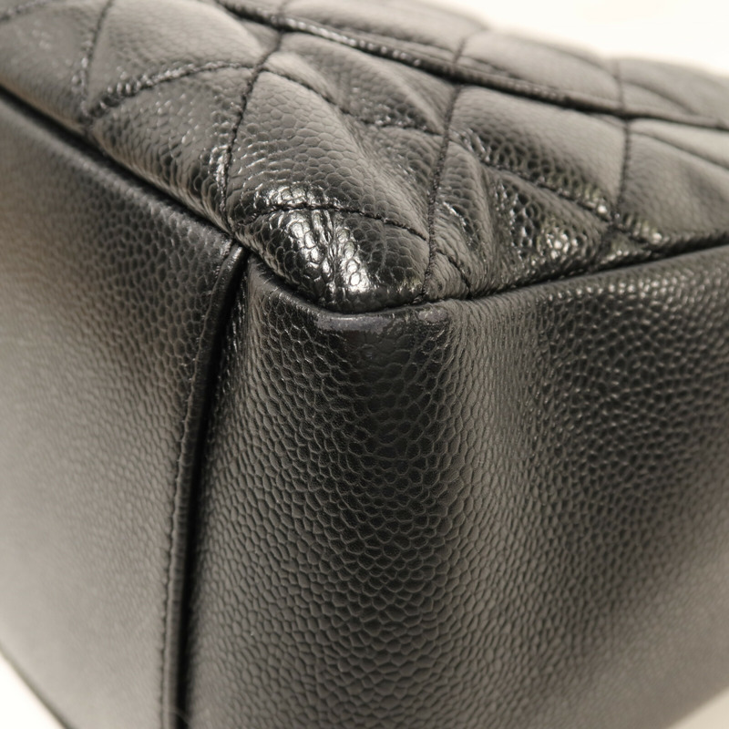 CHANEL 牛皮皮革GST Grand Shopping Tote Bag銀扣鏈帶肩背袋-10