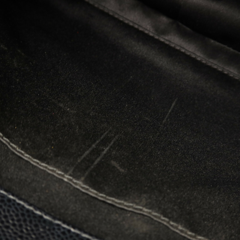 CHANEL 牛皮皮革GST Grand Shopping Tote Bag銀扣鏈帶肩背袋-12