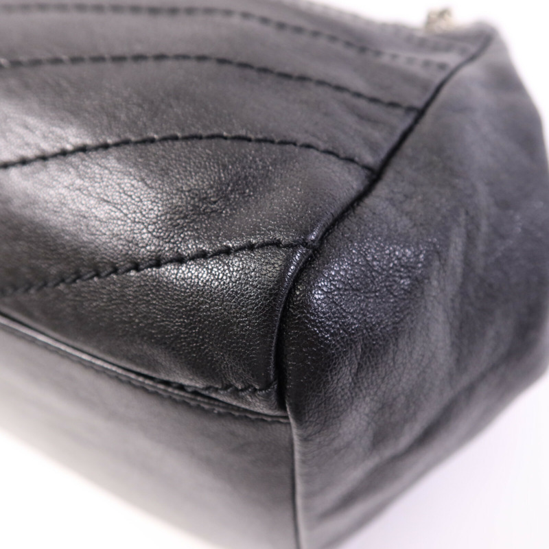 SAINT LAURENT 牛皮皮革Nolita銀扣鏈帶肩背袋-11