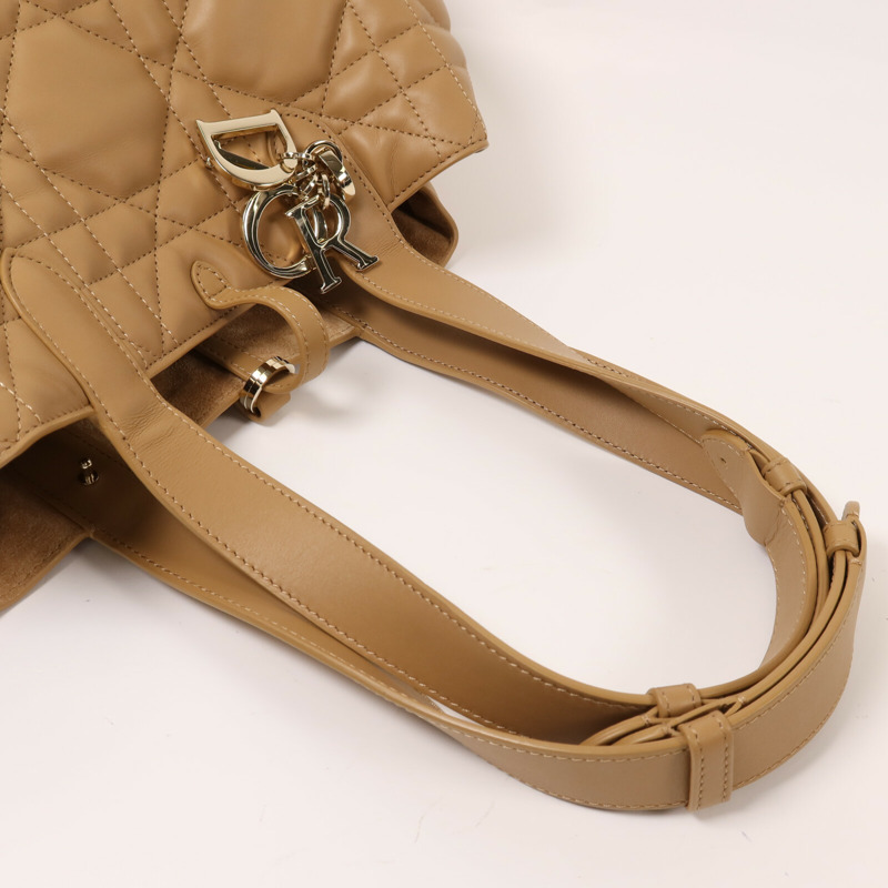 Dior 牛皮皮革Medium Toujours金扣手挽袋-7