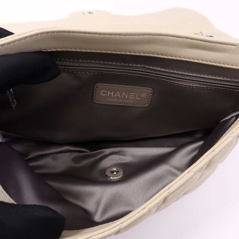 CHANEL 牛皮皮革CoCo Rain Flap銀扣鏈帶肩背袋-4