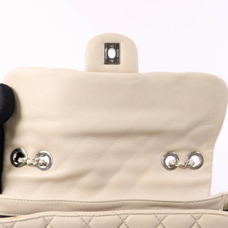 CHANEL 牛皮皮革CoCo Rain Flap銀扣鏈帶肩背袋-13