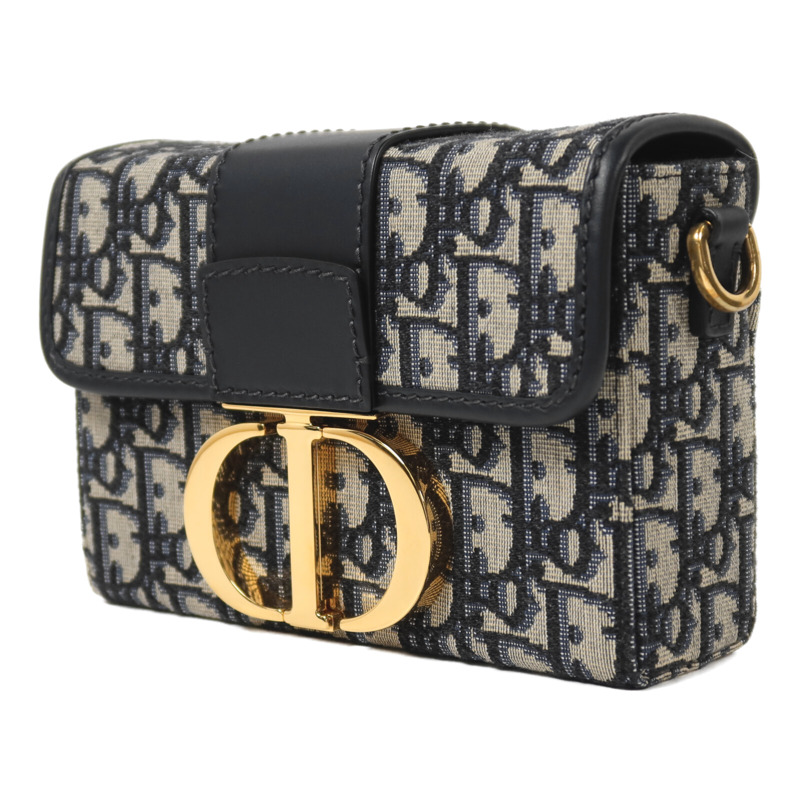 Dior 帆布Montaigne 30 Mini金扣肩背袋-2