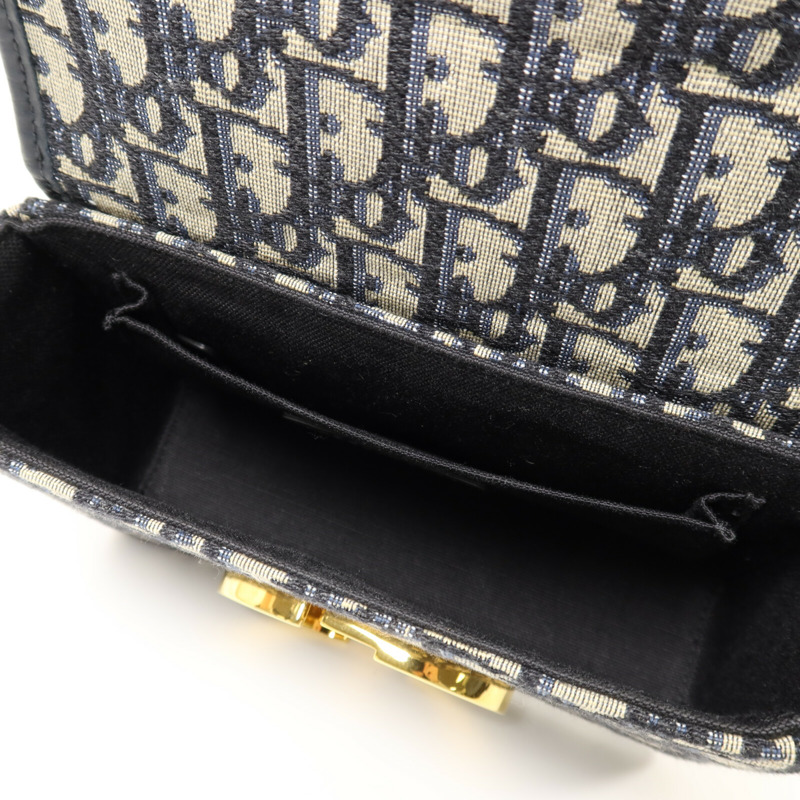 Dior 帆布Montaigne 30 Mini金扣肩背袋-4