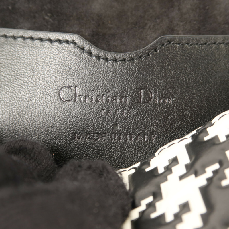 Dior 牛皮皮革Bobby East West銀扣肩背袋-5