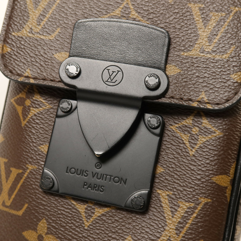LOUIS VUITTON Monogram Macassar S-Lock肩背袋-7