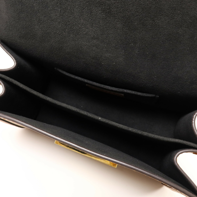 LOUIS VUITTON Monogram Reverse Mini Dauphine金扣肩背袋-4