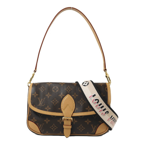 LOUIS VUITTON Monogram Diane金扣手挽肩背兩用袋