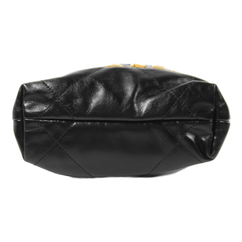 CHANEL 牛皮皮革Chanel 22 Mini金扣鏈帶肩背袋-3