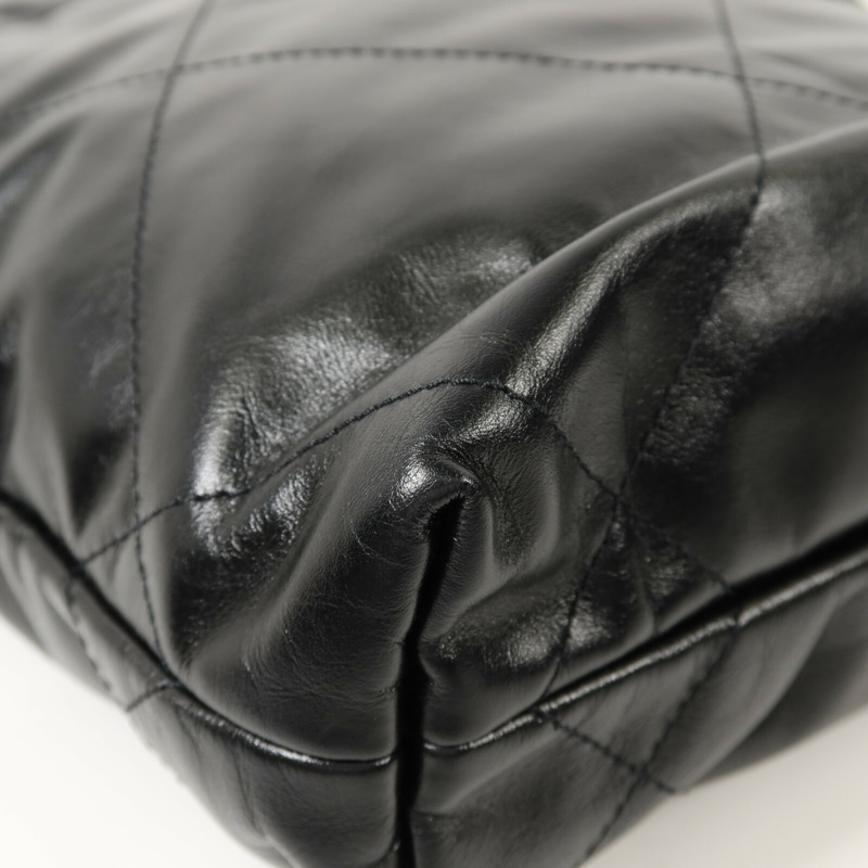 CHANEL 牛皮皮革Chanel 22 Mini金扣鏈帶肩背袋-11