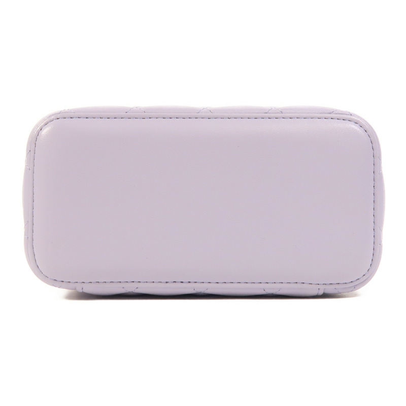 CHANEL 羊皮皮革Vanity Case金扣手挽肩背兩用袋-3