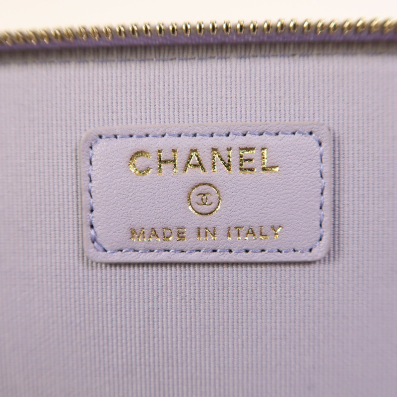 CHANEL 羊皮皮革Vanity Case金扣手挽肩背兩用袋-5