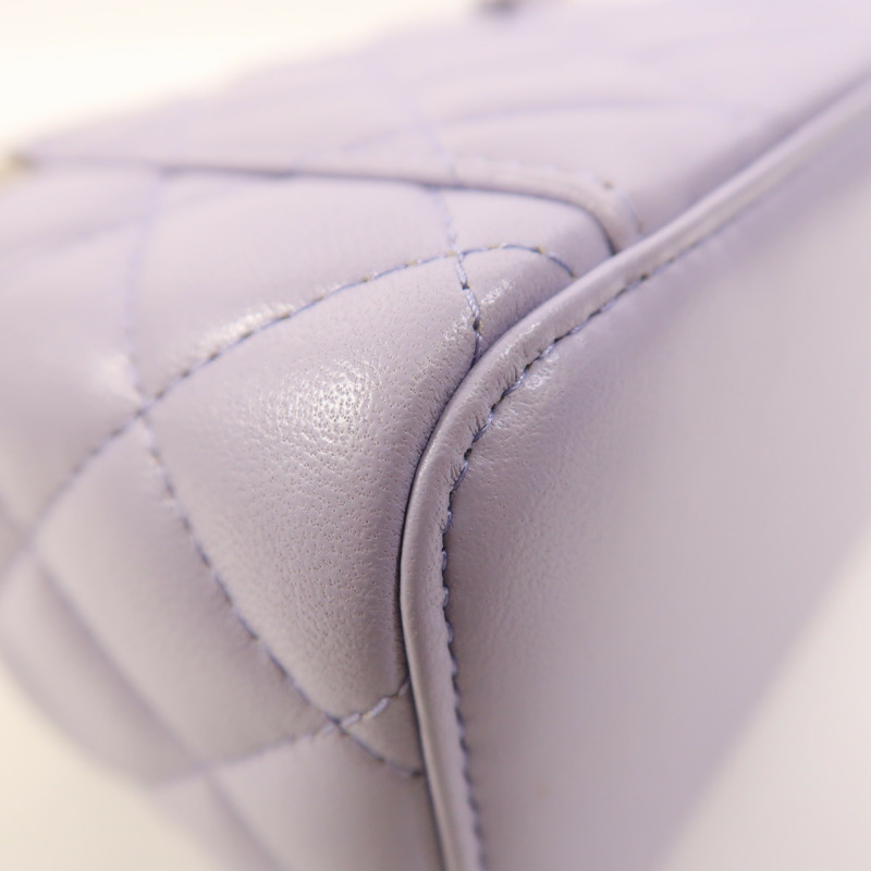 CHANEL 羊皮皮革Vanity Case金扣手挽肩背兩用袋-14