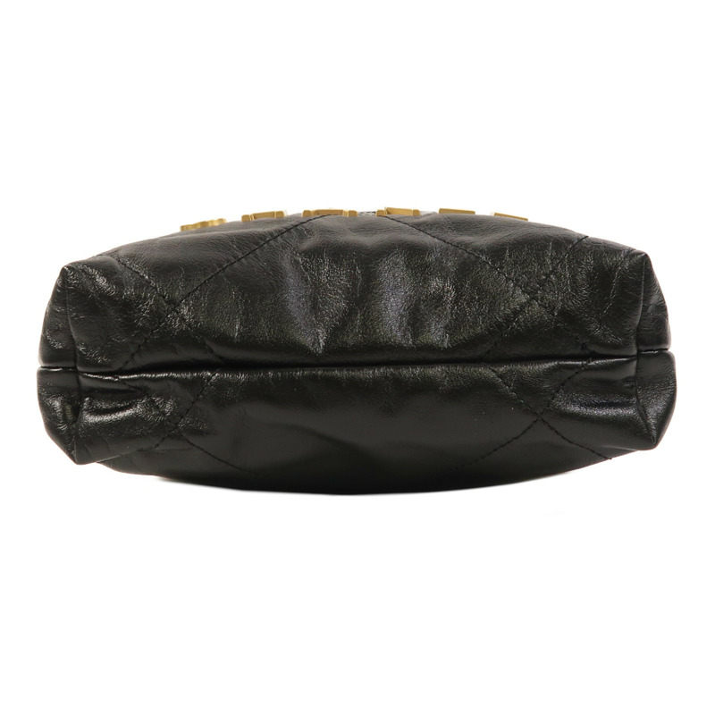 CHANEL 牛皮皮革Chanel 22 Mini金扣手挽肩背兩用袋-3