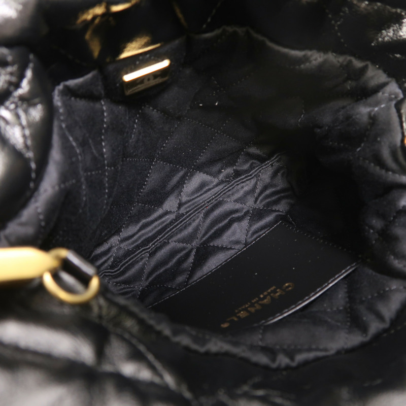 CHANEL 牛皮皮革Chanel 22 Mini金扣手挽肩背兩用袋-4