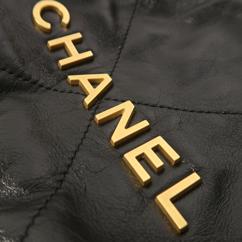 CHANEL 牛皮皮革Chanel 22 Mini金扣手挽肩背兩用袋-14