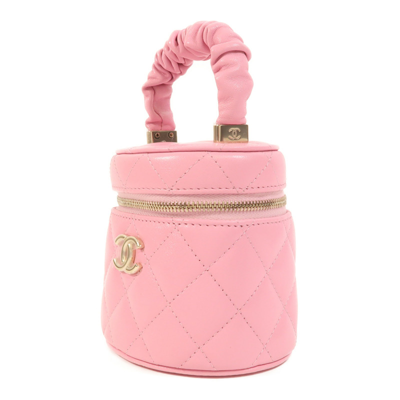 CHANEL 羊皮皮革Hand Bag金扣手挽袋-2