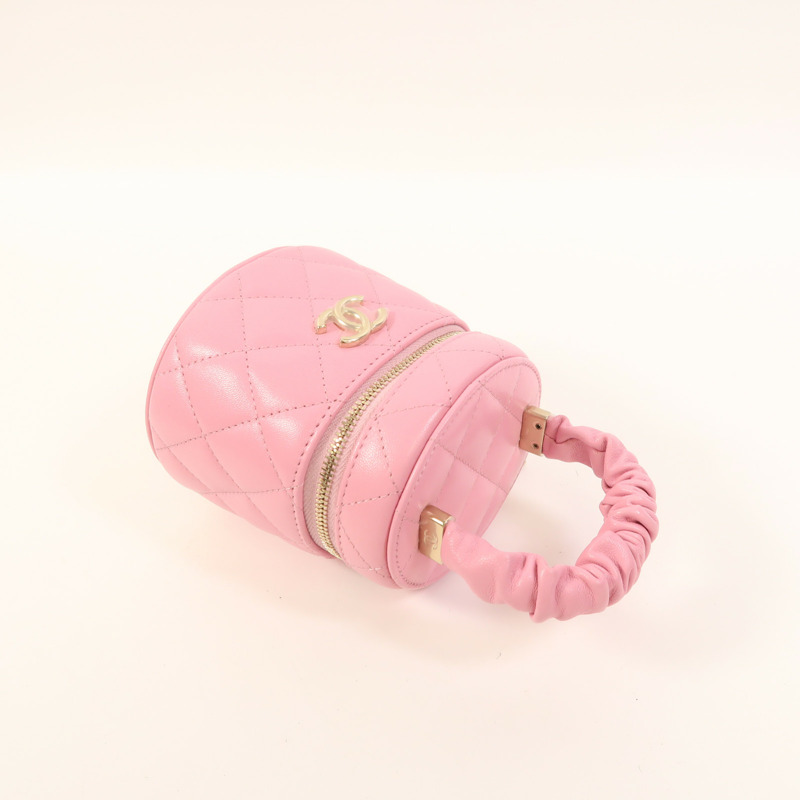 CHANEL 羊皮皮革Hand Bag金扣手挽袋-7