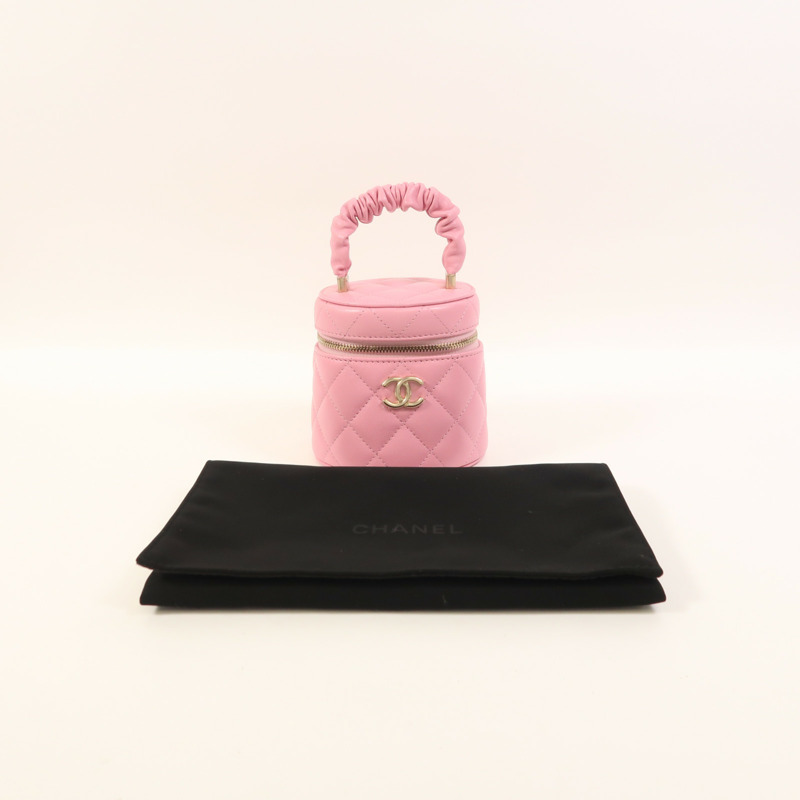 CHANEL 羊皮皮革Hand Bag金扣手挽袋-8