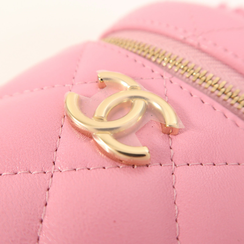 CHANEL 羊皮皮革Hand Bag金扣手挽袋-9