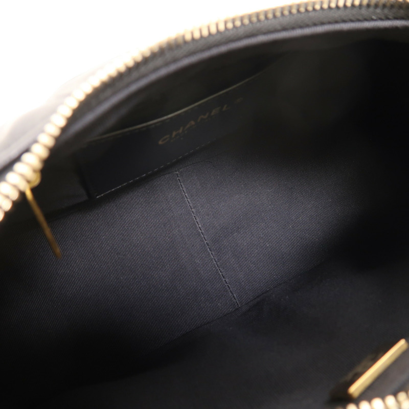 CHANEL 羊皮皮革25C Hobo金扣鏈帶肩背袋-4