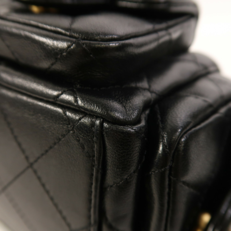 CHANEL 羊皮皮革25C Hobo金扣鏈帶肩背袋-9