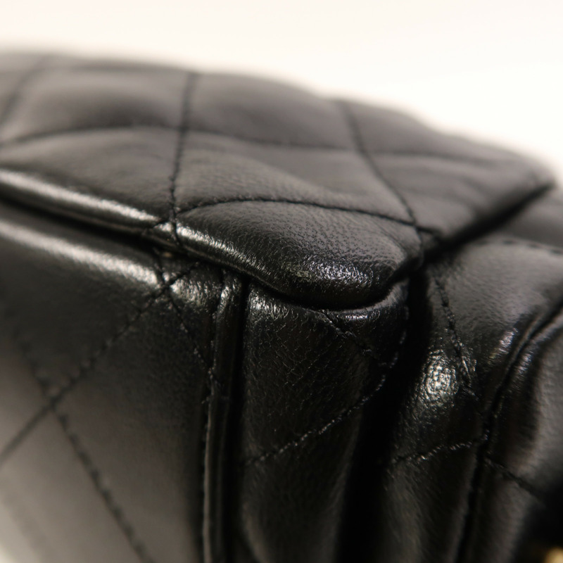 CHANEL 羊皮皮革25C Hobo金扣鏈帶肩背袋-11