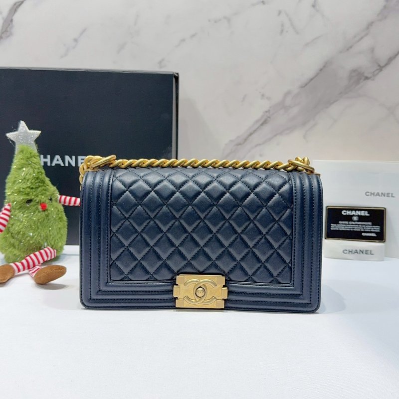 CHANEL 藍金羊 BOY 25-0