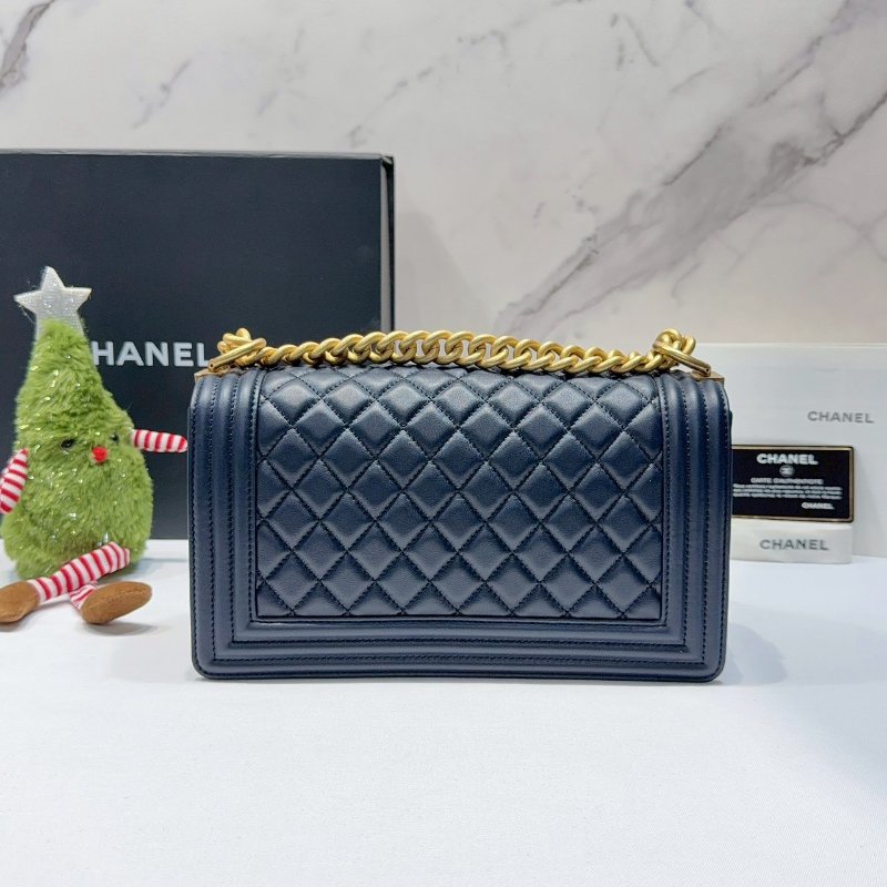 CHANEL 藍金羊 BOY 25-1