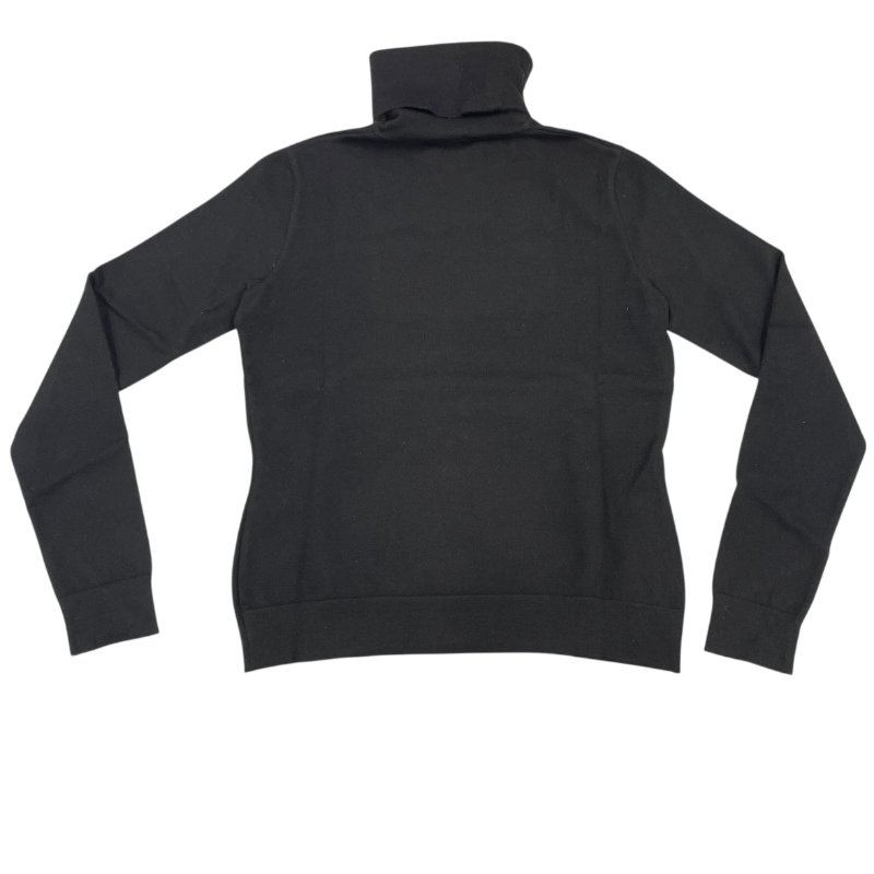 CHANEL 香奈兒 高領LOGO上衣 喀什米爾羊毛 黑色 42碼-1