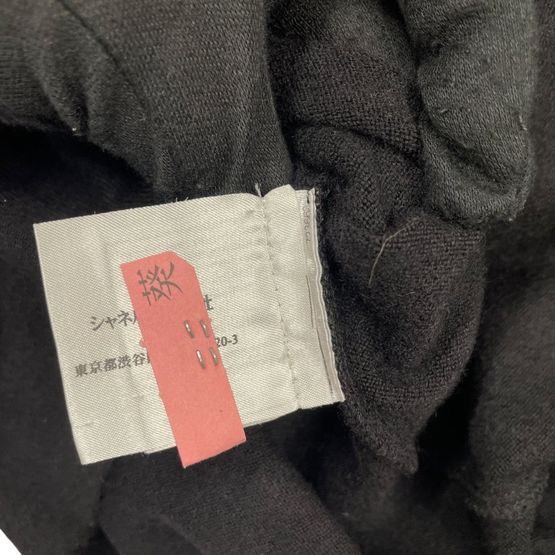 CHANEL 香奈兒 高領LOGO上衣 喀什米爾羊毛 黑色 42碼-10