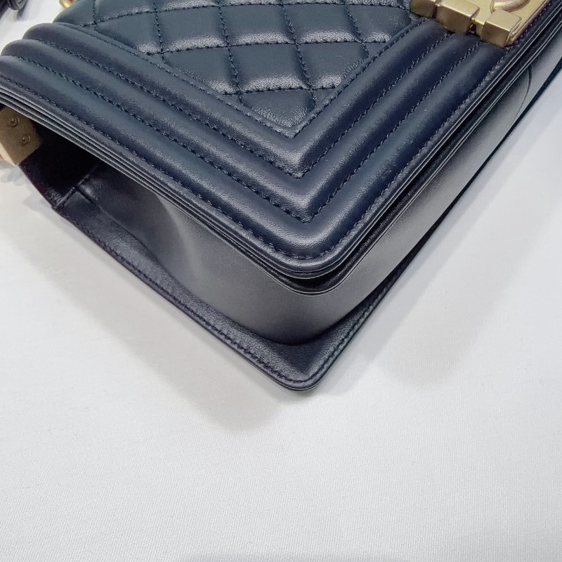 CHANEL 藍金羊皮 BOY 25-7