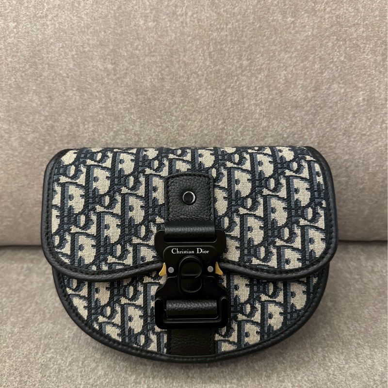 DIOR saddle老花圓馬鞍包-0