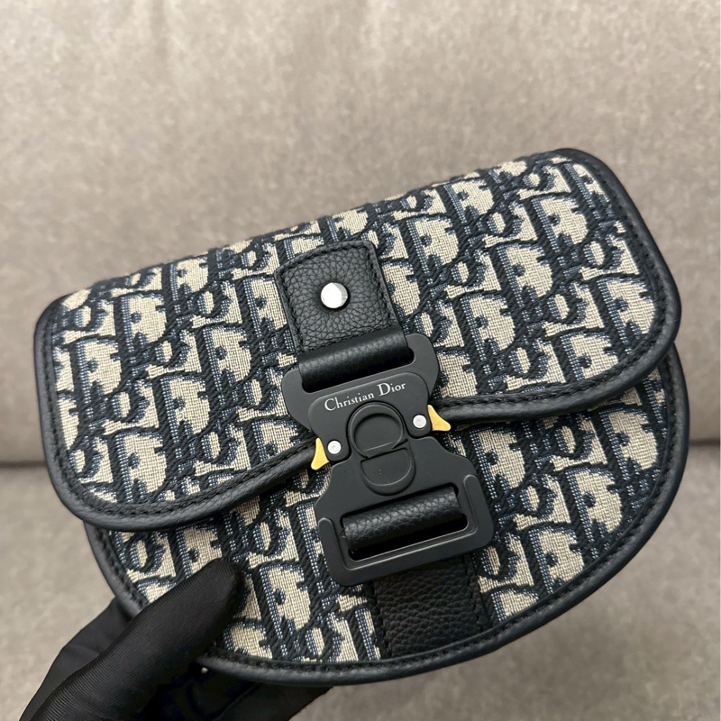 DIOR saddle老花圓馬鞍包-4