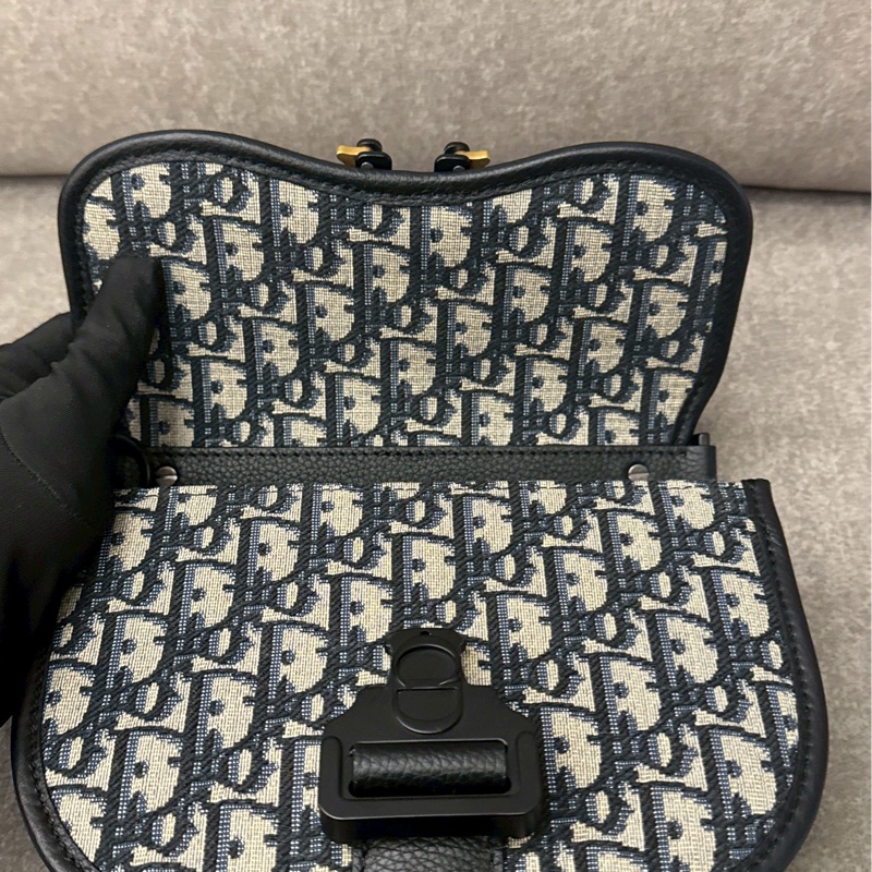 DIOR saddle老花圓馬鞍包-5
