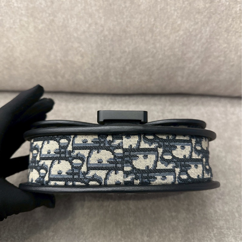 DIOR saddle老花圓馬鞍包-7